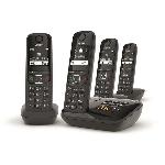 Telephone Fixe - Pack Telephones GIGASET Telephone Fixe AS690 A Quattro Noir