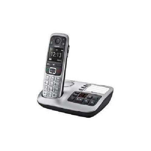 Telephone Fixe - Pack Telephones Gigaset Telephone sans fils dect noir-argent avec repondeur - e560a