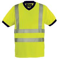 Gilet De Securite - Kit De Securite - Triangle De Securite T-shirt MC col V jaune fluorescent XXXL