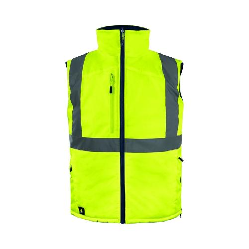 Gilet De Securite - Kit De Securite - Triangle De Securite Gilet haute visibilite fidji3hv jaune L DELTA PLUS