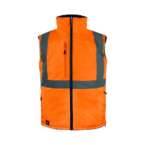 Gilet De Securite - Kit De Securite - Triangle De Securite Gilet haute visibilite fidji3hv orange M DELTA PLUS