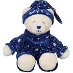 Gipsy Toys - Baby Bear Glow In The Dark - Peluche Pour Enfant - Brille Dans La Nuit - Vendue en Boîte Cadeau - 24 cm - Bleu - Beige