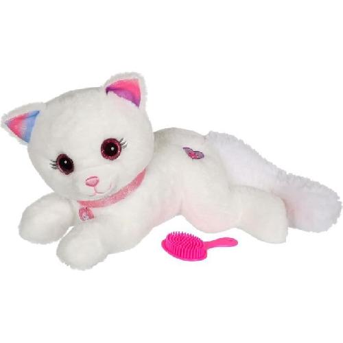 Peluche Gipsy Toys - Cuty Bella Fashionista - Peluche Interactive Chat ? Toute Douce Qui s'illumine au Rythme de Jolies Mélodies - 30 cm