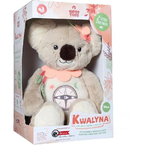 Peluche Gipsy Toys - KWALYNA - Koala conteur d'Histoires - Peluche Qui Parle Interactive -Version française - 2h de Contes Merveilleux