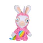 Peluche Gipsy Toys - Lapins Crétins Licorne - Lapicorne Rose Sonore - 18 cm