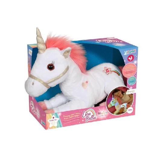 Peluche Gipsy Toys - Licorne Lica Bella Magique - 35 cm - Rose et Blanc