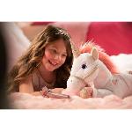 Peluche Gipsy Toys - Licorne Lica Bella Magique - 35 cm - Rose et Blanc