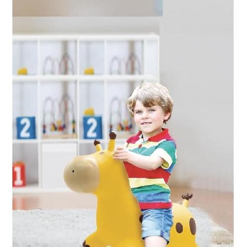 Ballon Sauteur - Baton Sauteur Girafe sauteuse gonflable - Lexibook - 45 cm H - Pompe manuelle incluse - Dés 3 ans