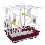 Voliere - Cage Oiseau GIUSY Cage pour oiseaux rouge et blanc