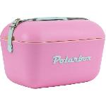 Glaciere 12L Rose Pop - logo et sangle vert POLARBOX Glaciere 12L Rose Pop - logo et sangle vert POLARBOX