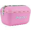 Glaciere Auto - Moto - Bateau Glaciere 12L Rose Pop - logo et sangle vert POLARBOX