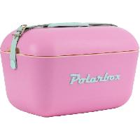 Glaciere Auto - Moto - Bateau Glaciere 20L Rose Pop - logo et sangle vert POLARBOX Glaciere Auto - Moto - Bateau Glaciere 20L Rose Pop - logo et sangle vert POLARBOX