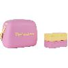 Glaciere Auto - Moto - Bateau Glaciere Lunchbox 6L Rose Pop logo et sangle jaune POLARBOX