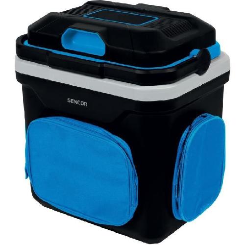 Glaciere Electrique - Glaciere Voiture - Glaciere Bateau Glaciere - SENCOR - SCM 3224BL-EUE4 - 24 L - 60 W - 3 poches - Bleu