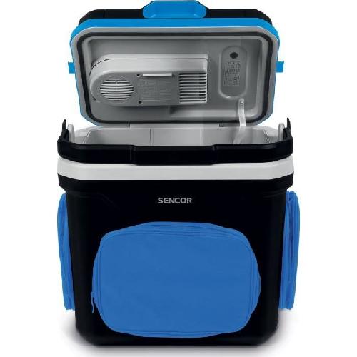 Glaciere Electrique - Glaciere Voiture - Glaciere Bateau Glaciere - SENCOR - SCM 3224BL-EUE4 - 24 L - 60 W - 3 poches - Bleu