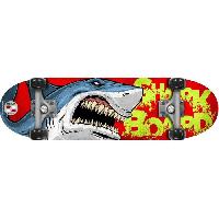 Glisse Urbaine STAMP Skateboard 28 x 8 Shark Skids Control
