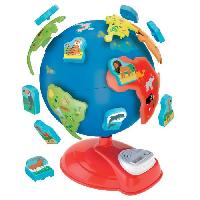 Globe Terrestre Clementoni - Premier globe interactif - Animaux et continents - Fabriqué en Italie - Plastique recyclé