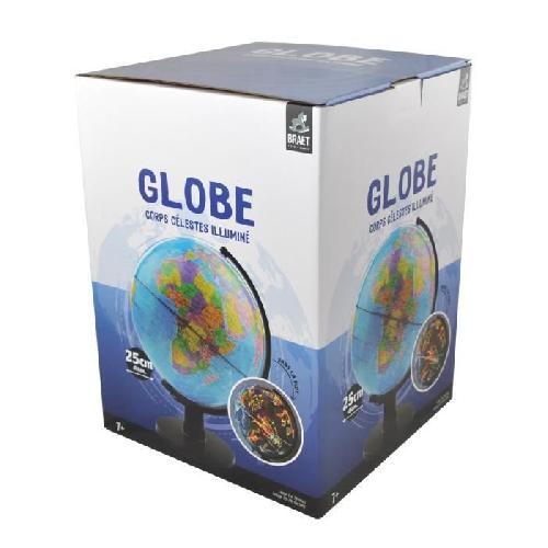 Globe Terrestre GLOBE TERRESTRE ILLUMINE - Tous pays et grandes villes ainsi que Corps Celestes - illumine diam 25cm