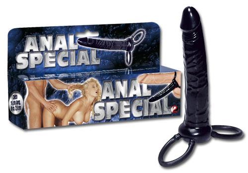 Gode Anal Special Double Penetration - 14cm - noir