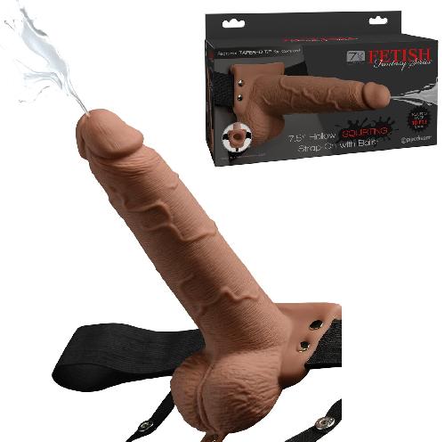 Gode Ceinture Creux Hale qui Ejacule FF - 19 cm