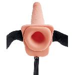 Gode ceinture creux qui ejacule FF - 20 cm D4 a 4.8 cm