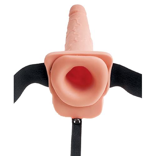 Gode ceinture creux qui ejacule FF - 20 cm D4 a 4.8 cm