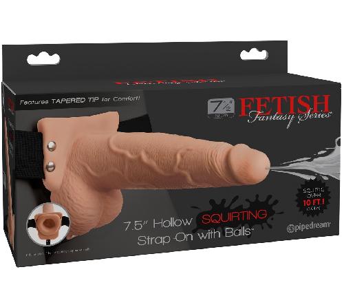 Gode ceinture creux qui ejacule FF - 20 cm D4 a 4.8 cm