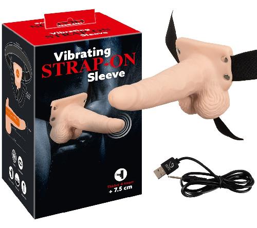 Godes Ceinture Gode Ceinture Creux Vibrant Rechargeable Strap-On