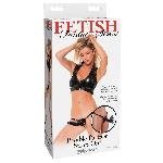 Gode ceinture noire orientable 20 cm