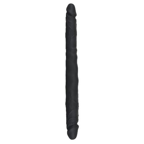 Gode flexible double 40cm-D2.8-4cm Noir