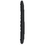 Gode flexible double 40cm-D2.8-4cm Noir