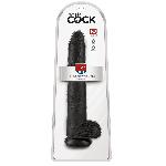Gode King Cock 14 Cock w Balls Dark