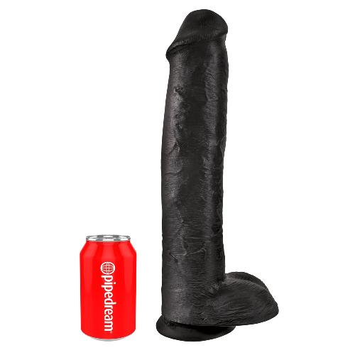 Godes Gode King Cock 15 Cock w Balls Dark
