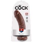 Gode King Cock 8 Cock Brown