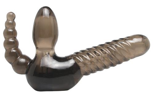 Gode triple penetration noir