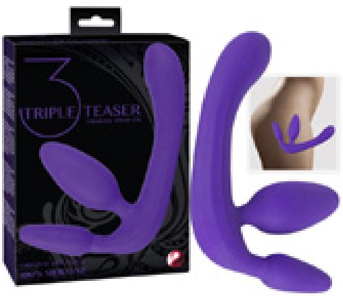 Gode triple Teaser 100 silicone