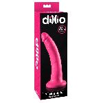 Gode ventouse 18cm Slim rose