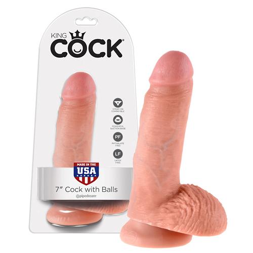 Godes Gode ventouse avec testicules - 19cm D4.6cm