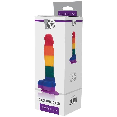 Gode Ventouse Realiste Pride Colourful - 21 cm