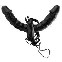 Godes Ceinture Double gode ceinture vibrant avec telecommande