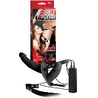 Godes Ceinture Double Gode Ceinture Vibrant en Silicone