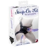 Godes Ceinture Kit gode ceinture Strap-On for playgirls avec 2 godes