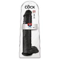 Godes Gode King Cock 15 Cock w Balls Dark