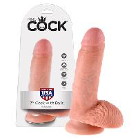 Godes Gode ventouse avec testicules - 19cm D4.6cm