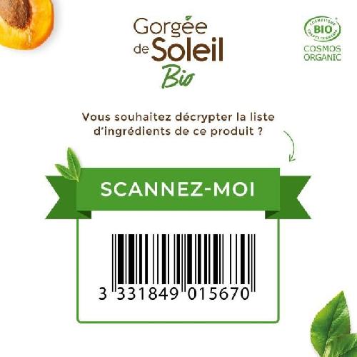 Gorgee de Soleil Bio - Gommage Corps eclat - Certifie BIO COSMOS - 150ml