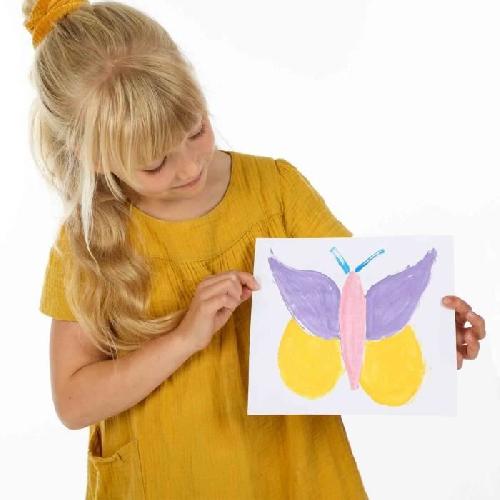 Peinture Gouache Gouache trendy -6x45ml- - SES CREATIVE - Couleurs vives et opaques. 6 super couleurs.