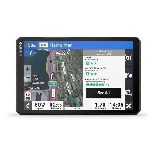 Gps Auto - Module - Boitier De Navigation GPS GARMIN Camper 895 - Écran 8 - Itinéraires personnalisés - Alertes spécifiques