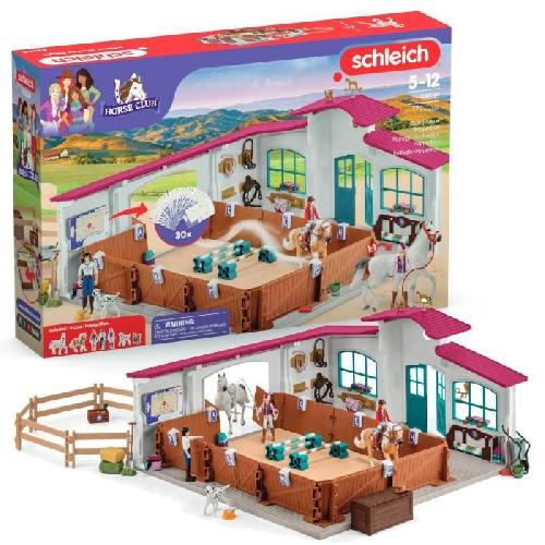 Figurine Miniature - Personnage Miniature Grand Manege Equestre. Coffret figurine et accessoires. Schleich 42639 Horse Club. Pour enfant des 5 ans