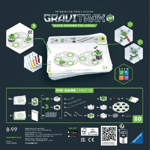 Circuit Miniature GraviTrax PRO The Game - Splitter - Ravensburger - Circuit de billes - 30 défis