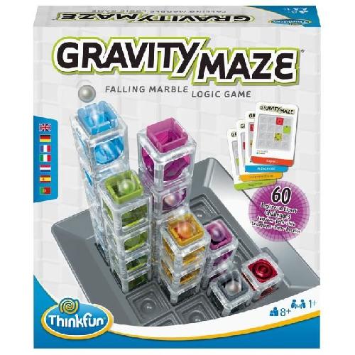 Jeu De Societe - Jeu De Plateau Gravity Maze jeu de logique. Casse-tete. Circuit-bille-Construction. 60 défis. des 8 ans-Ravensburger. 76433. ThinkFun